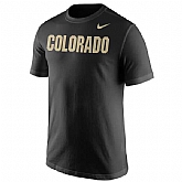 Colorado Buffaloes Nike Wordmark WEM T-Shirt - Black